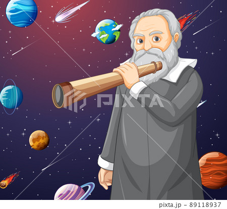 Portrait of Galileo Galilei in cartoon style Portrait of Galileo Galilei in cartoon style 89118937