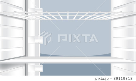 Close up an inside the refrigerator 89119318