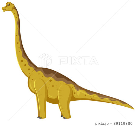 Brachiosaurus dinosaur on white background 89119380