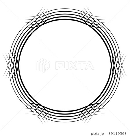 シンプルな円形フレーム 89119563
