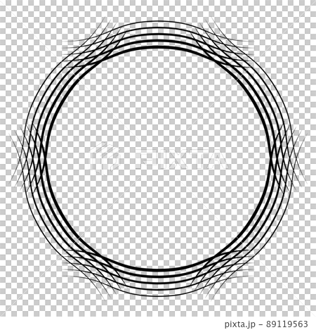 シンプルな円形フレーム 89119563