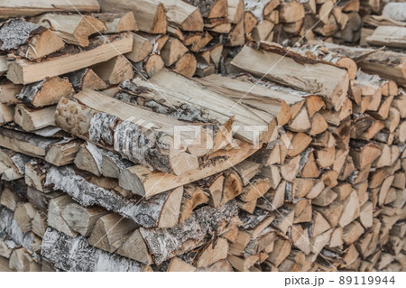 Firewood Stack Storage Wood Materials Chopped Tree Rural Pile Firewood Stack Storage Wood Materials Chopped Tree Rural Pile 89119944