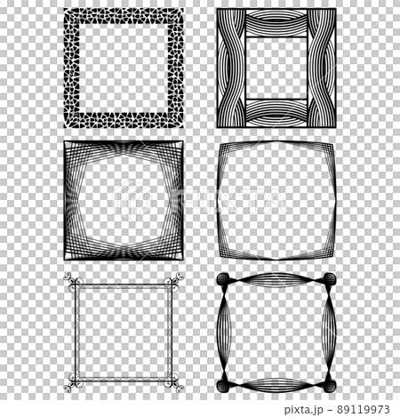 Various square frame sets - Stock Illustration [89119973] - PIXTA