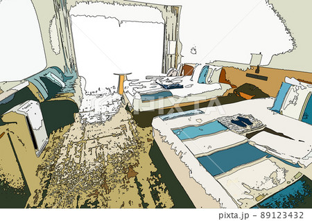 シティポップ　ホテルの部屋 89123432