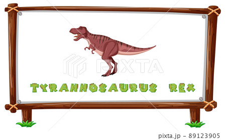 Frame template with dinosaurs and text tyrannosaurus rex design inside Frame template with dinosaurs and text tyrannosaurus rex design inside 89123905