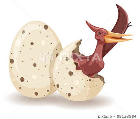 Pteranodon hatching from egg Pteranodon hatching from egg 89123984