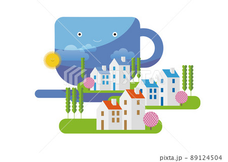 美しい街並みと楽しい暮らし。人々が明るく楽しく暮らせる街づくり。 89124504