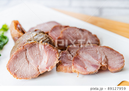 スライスしたチャーシュー 89127959