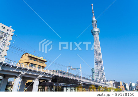 東京スカイツリー　東武鉄道　源森橋 89128150