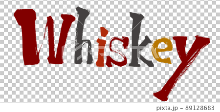 Whiskey手書き筆文字素材 Whiskey手書き筆文字素材 89128683