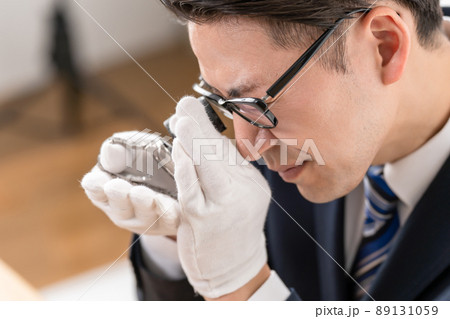 鑑定士　ルーペ　腕時計　男性　 89131059