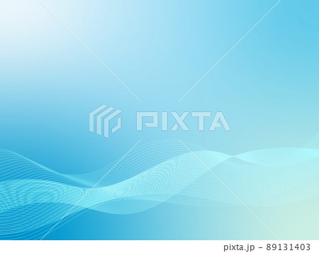 ウェーブ　抽象的　ビジネス　未来　背景　青 89131403