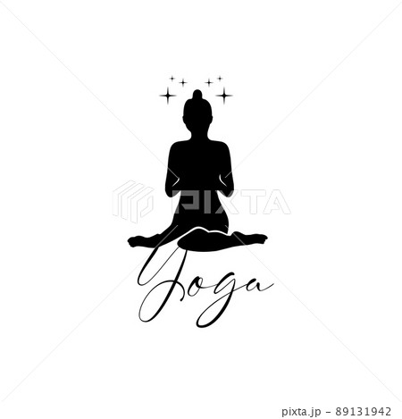 Woman yoga human meditation logo design Woman yoga human meditation logo design 89131942
