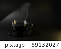 3d render of cup of hot black coffee 89132027