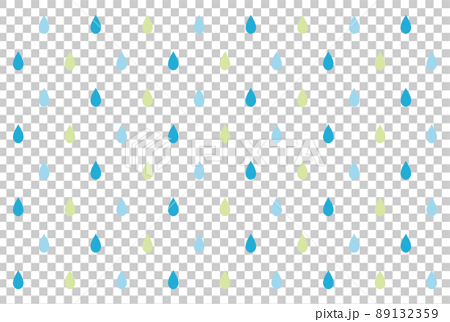 Seamless Pattern With Raining On Transparent Background Vector