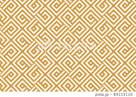 Abstract geometric pattern. A seamless vector background. White and gold ornament. Graphic modern pattern. Simple lattice graphic design Abstract geometric pattern. A seamless vector background. White and gold ornament. Graphic modern pattern. Simple lattice graphic design 89133110