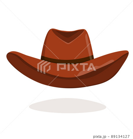 Cowboy Hat Isolated Element Vector Drawing のイラスト素材
