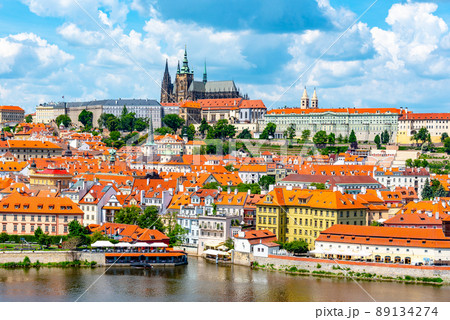 Prague Panorama with Prague Castle Prague Panorama with Prague Castle 89134274