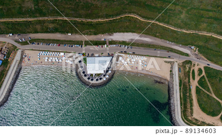 Beautiful sea coast aerial view. Odessa. Ukraine. Beautiful sea coast aerial view. Odessa. Ukraine. 89134603