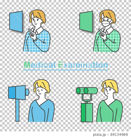 A set of a woman who accepts and a woman who inspects A set of a woman who accepts and a woman who inspects 89134969