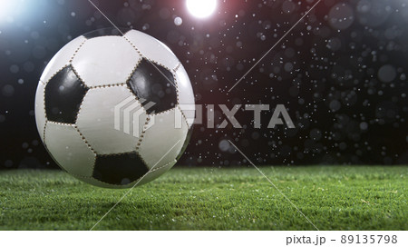 Close-up of Falling Soccer Ball Close-up of Falling Soccer Ball 89135798