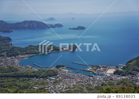 【山口県】周防大島の嵩山展望台から見た風景 89138035