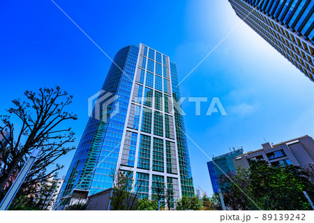 東京　港区白金の都市風景　NBFプラチナタワーと白金タワー 89139242