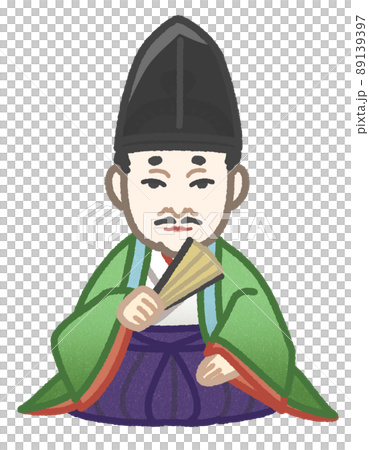 今川義元のような着物を着た男性 今川義元のような着物を着た男性 89139397
