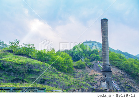 足尾銅山　精錬所　森林再生　初夏の風景　　　 89139713