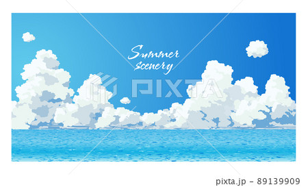 夏の海の風景 89139909
