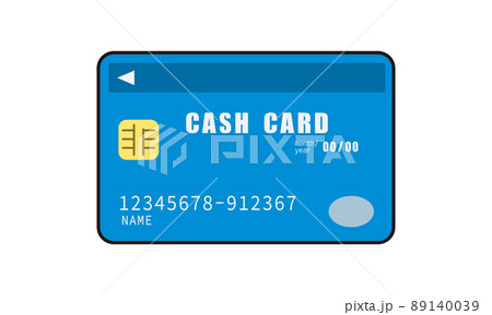 銀行のキャッシュカードの表面 銀行のキャッシュカードの表面 89140039