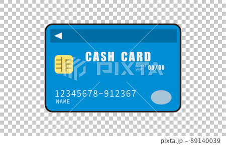 銀行のキャッシュカードの表面 銀行のキャッシュカードの表面 89140039