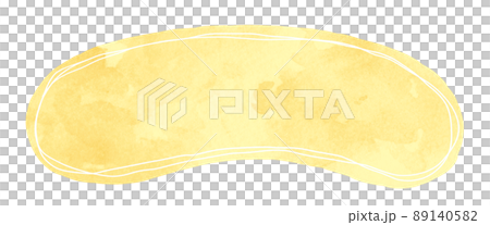 彩色框架水彩黃色 89140582