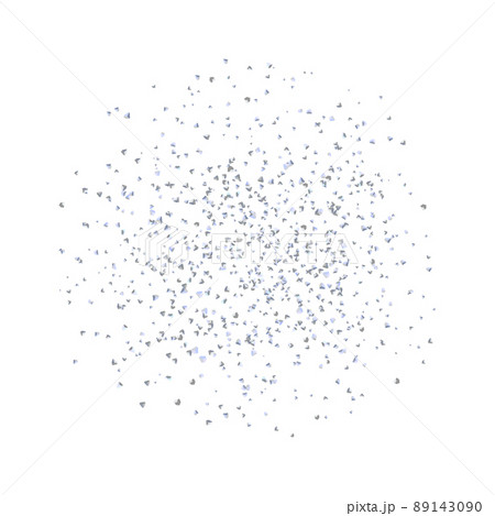 Background silver, gray texture crumbs. Silverish dust scattering, isolated. Vector. 89143090