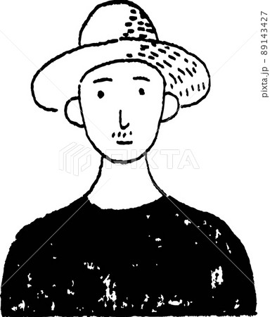 農家の男性のシンプルなイラスト 89143427