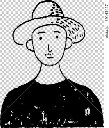 農家の男性のシンプルなイラスト 89143427