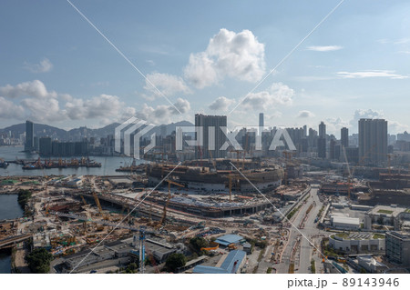 Kai Tak Sports Park is under construction, construction site 24 April 2022 89143946