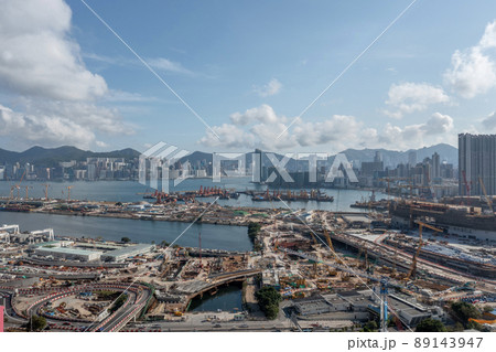 New highway under construction in Central Kowloon Route 24 April 2022 89143947