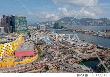 New highway under construction in Central Kowloon Route 24 April 2022 89143948