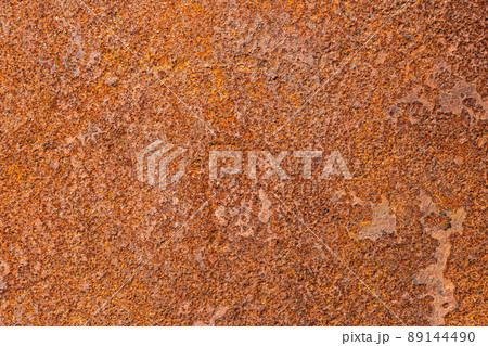 Panoramic grunge rusty metal texture, rust and oxidation metal background. Old metal iron panel. 89144490