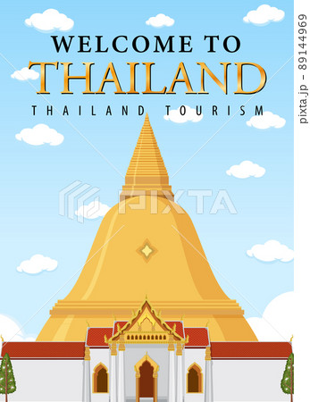 Travel Thailand attraction and landscape temple icon 89144969