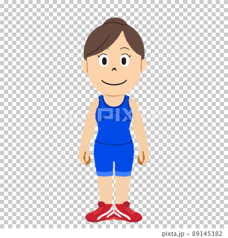 レスリング女子のイラスト 89145382