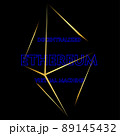 abstract logo of ethereum as a virtual machine on a dark background 89145432