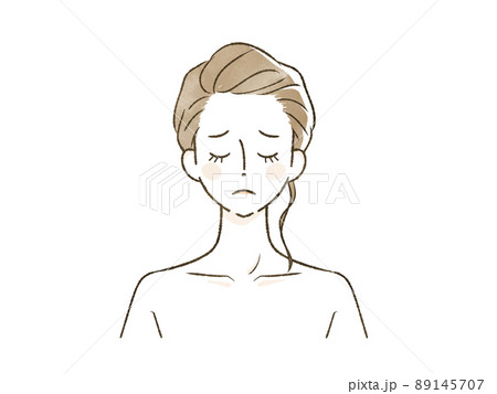 悩んでいる女性 悩んでいる女性 89145707