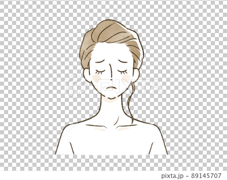 悩んでいる女性 悩んでいる女性 89145707