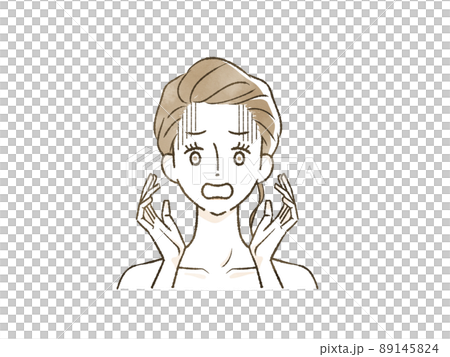 A woman who is shocked 89145824