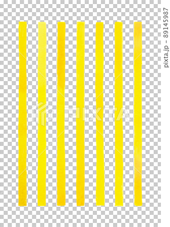 Yellow stripes drawn in watercolor 89145987