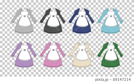 メイド服のイラストセット 89147214
