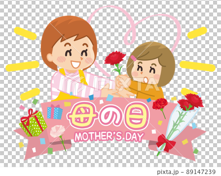 母の日　カーネーション　バナー　POP　デザイン　アイコン 89147239