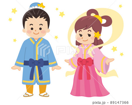 七夕　織姫と彦星 89147366